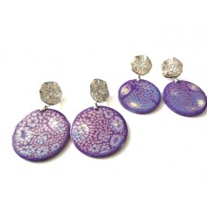 Lavender Earrings, Purple